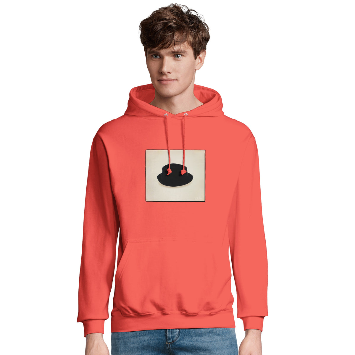 Freedom - "Hat On" Hoodie pop orange 4