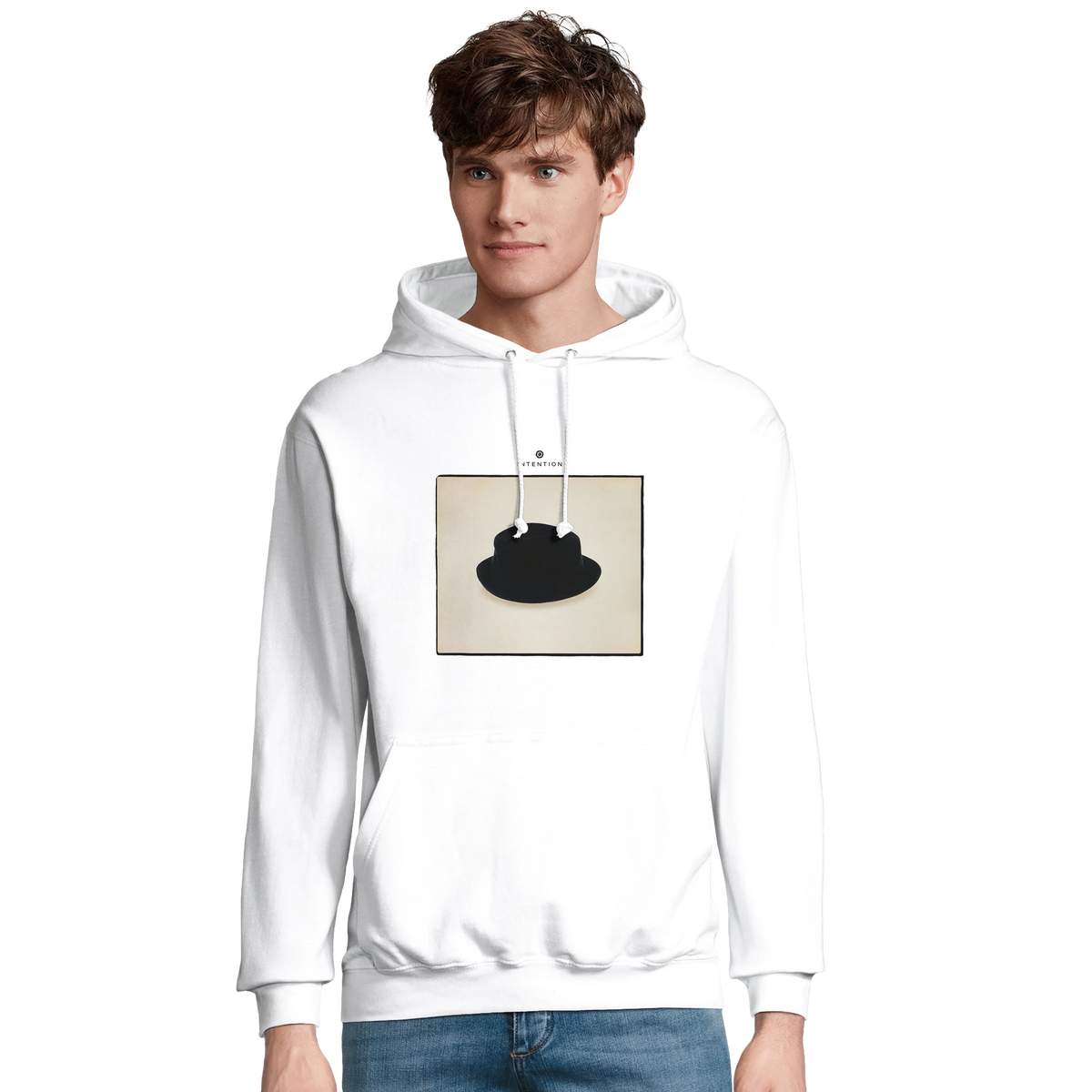 Freedom - "Hat On" Hoodie White 3