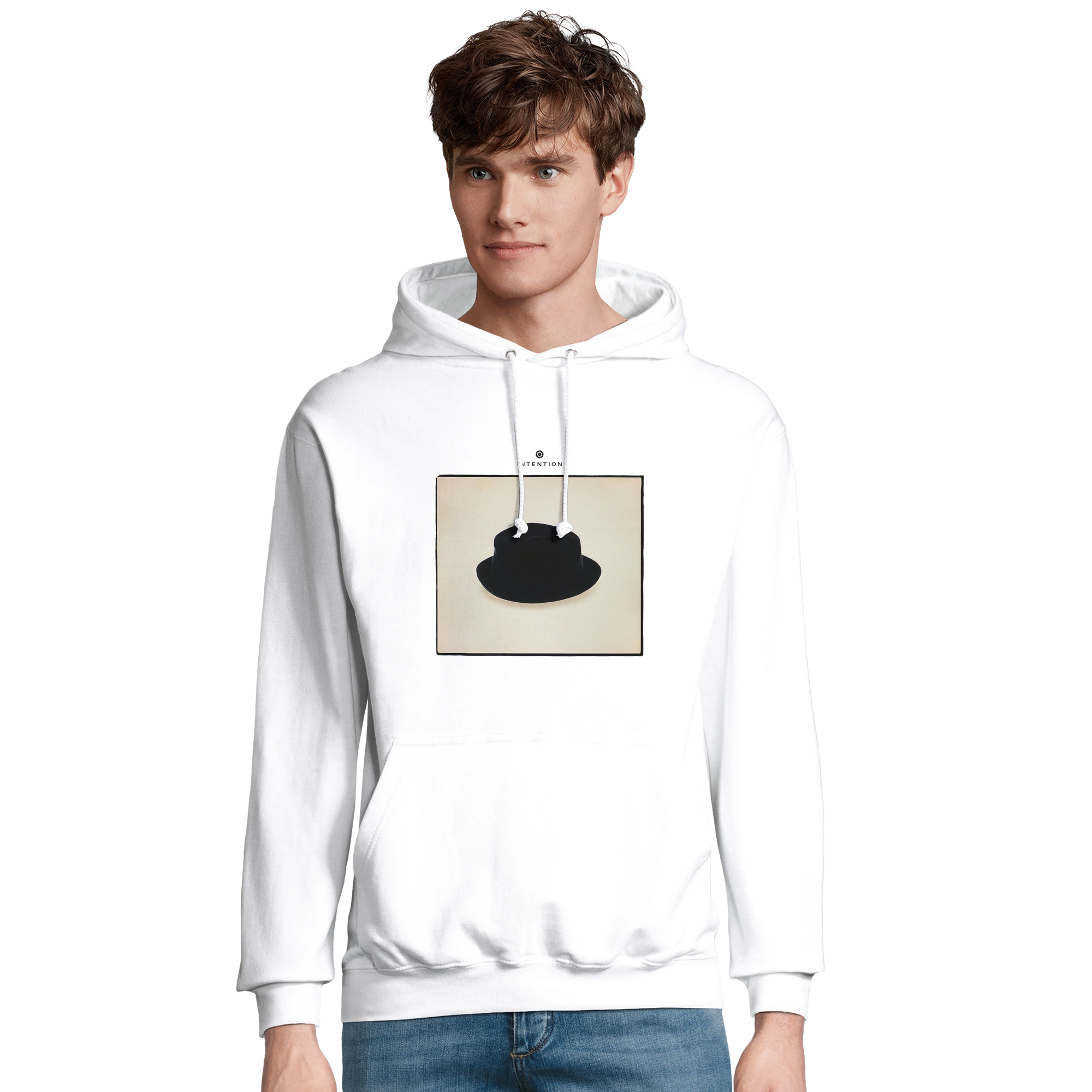 Freedom - "Hat On" Hoodie White 3