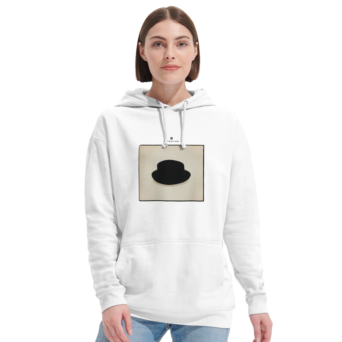 Freedom - "Hat On" Hoodie White 5