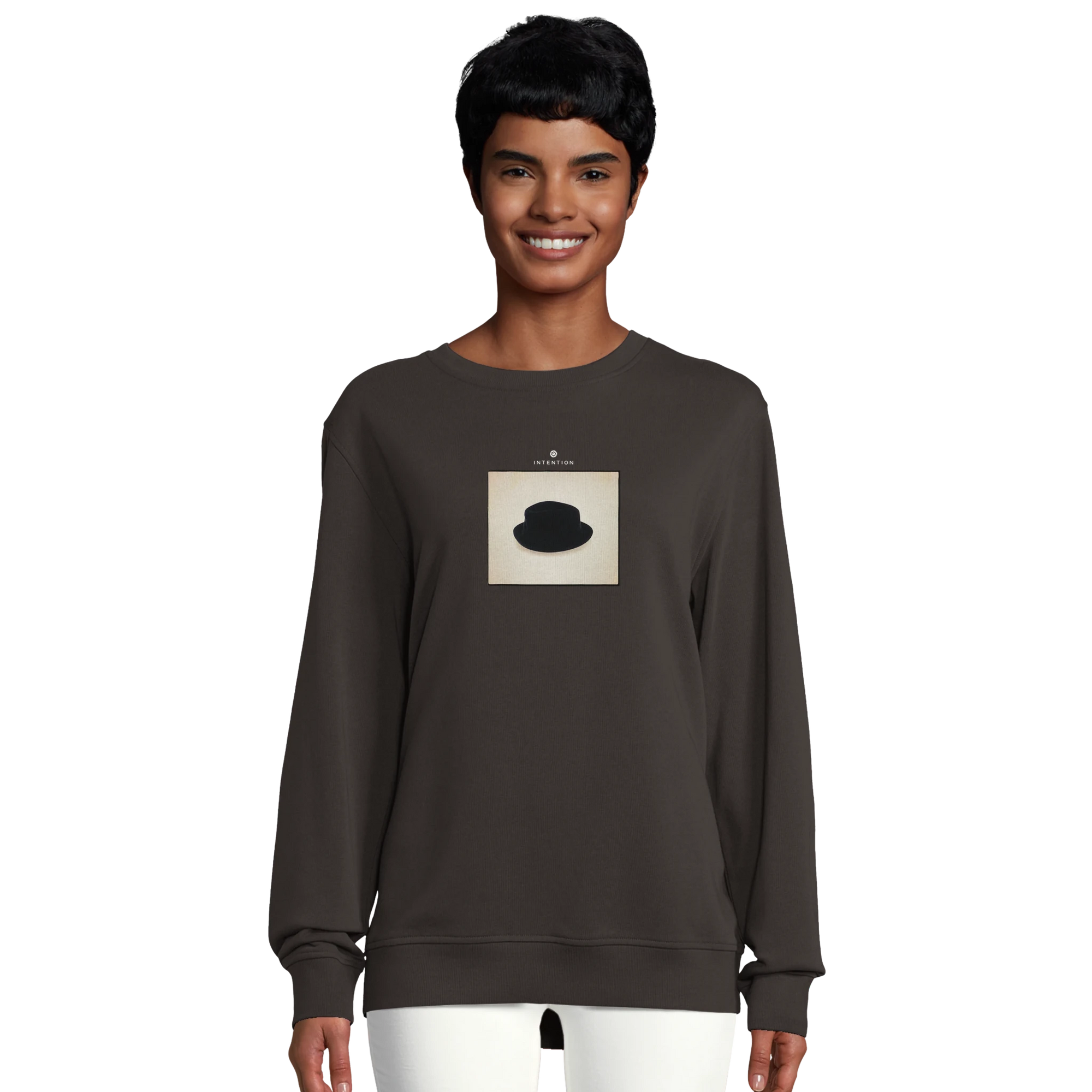 Freedom - "Hat On" Sweatshirt deep charcoal grey XS 14