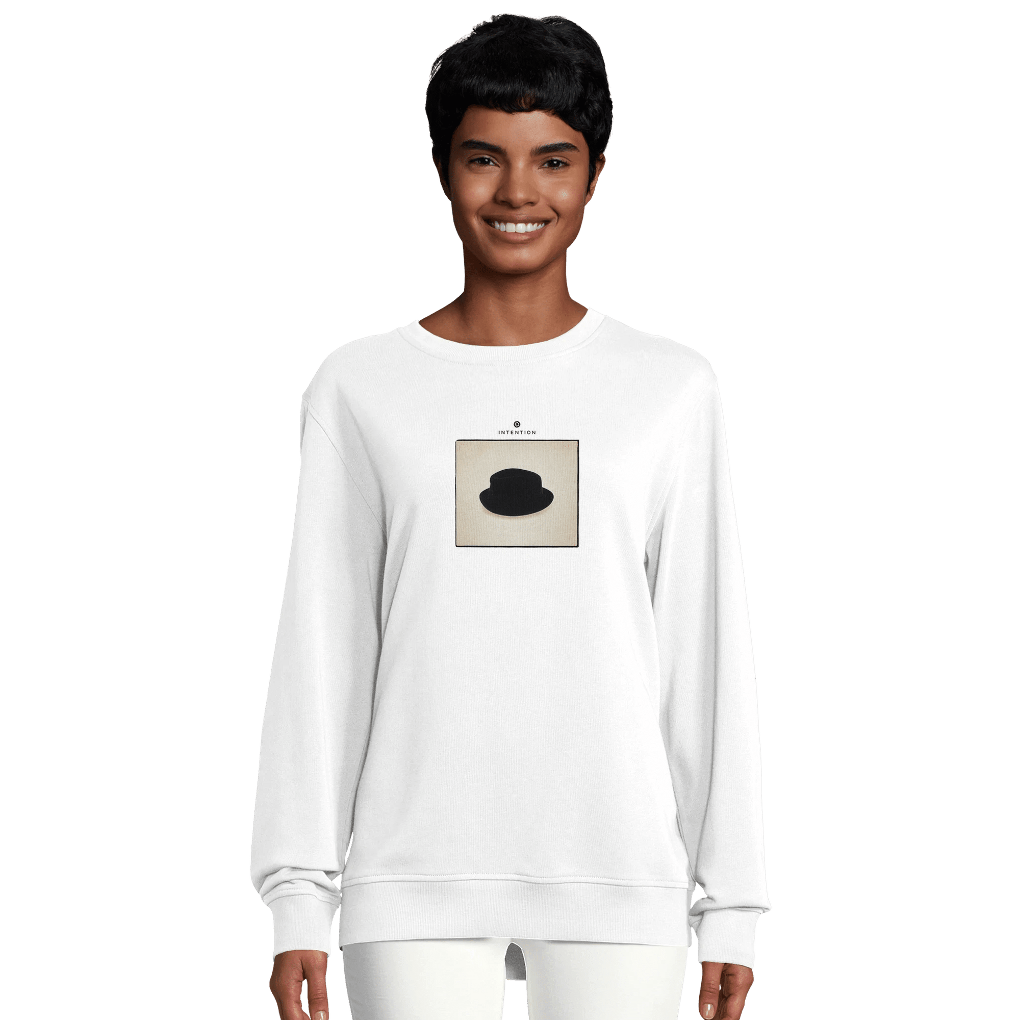 Freedom - "Hat On" Sweatshirt White XS 8