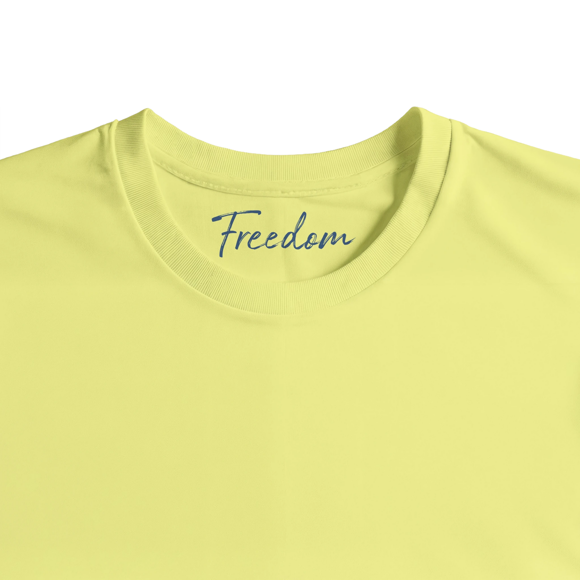 Freedom - "Hat On" T-shirt Light Yellow XS 23