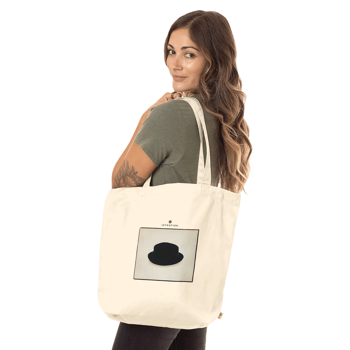 Freedom - "Hat On" Tote Bag Natural 4