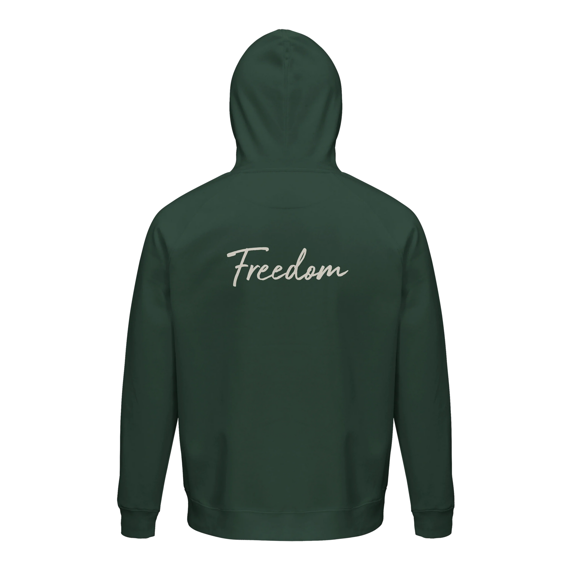 Freedom - "Hat On" Hoodie Bottle Green 2
