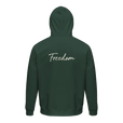Freedom - "Hat On" Hoodie Bottle Green 2