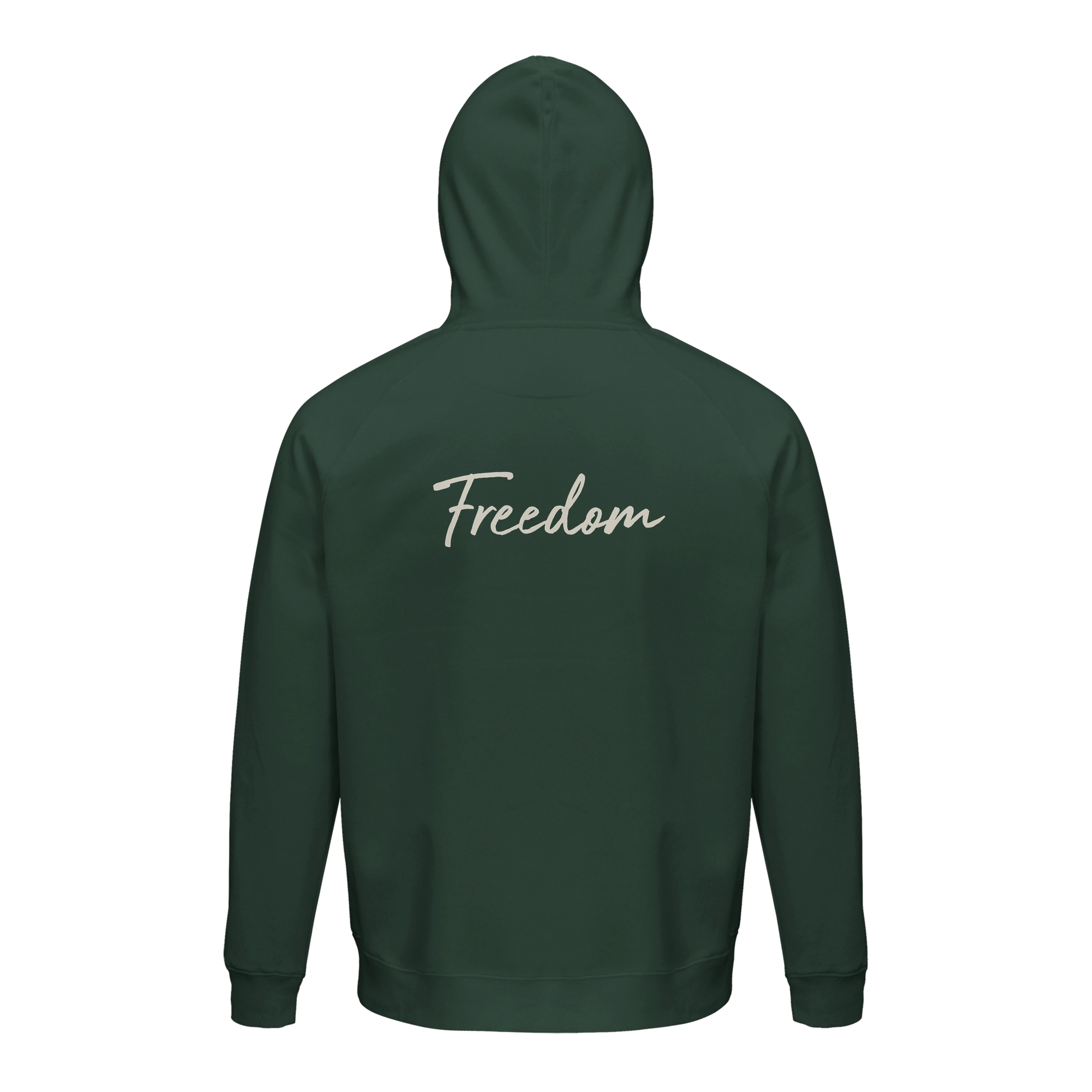 Freedom - "Hat On" Hoodie Bottle Green 2