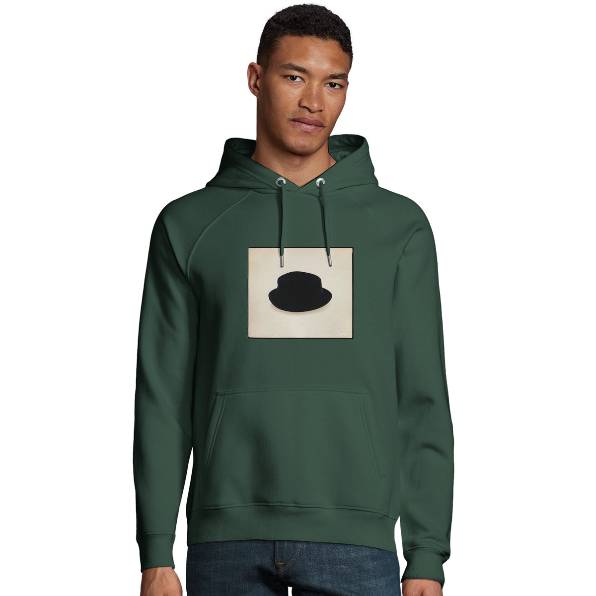 Freedom - "Hat On" Hoodie Bottle Green 3