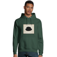 Freedom - "Hat On" Hoodie Bottle Green 3