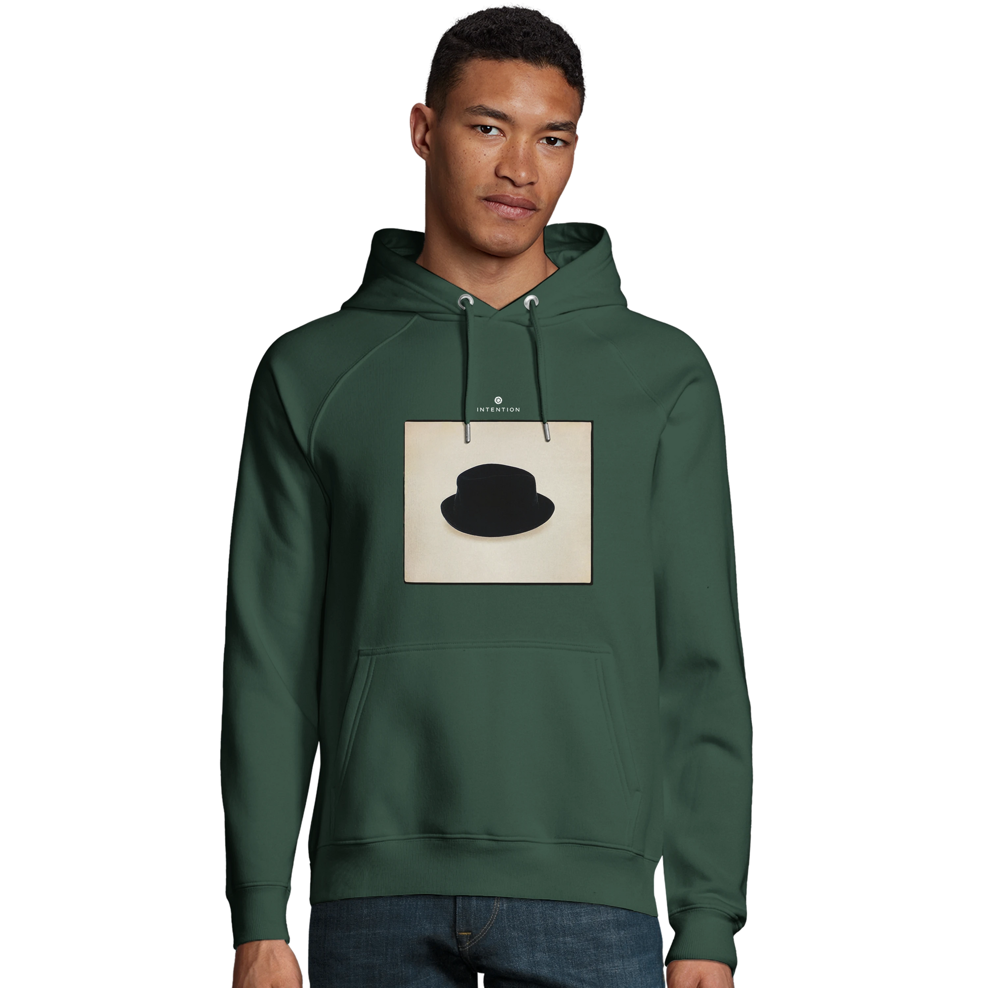 Freedom - "Hat On" Hoodie Bottle Green 3