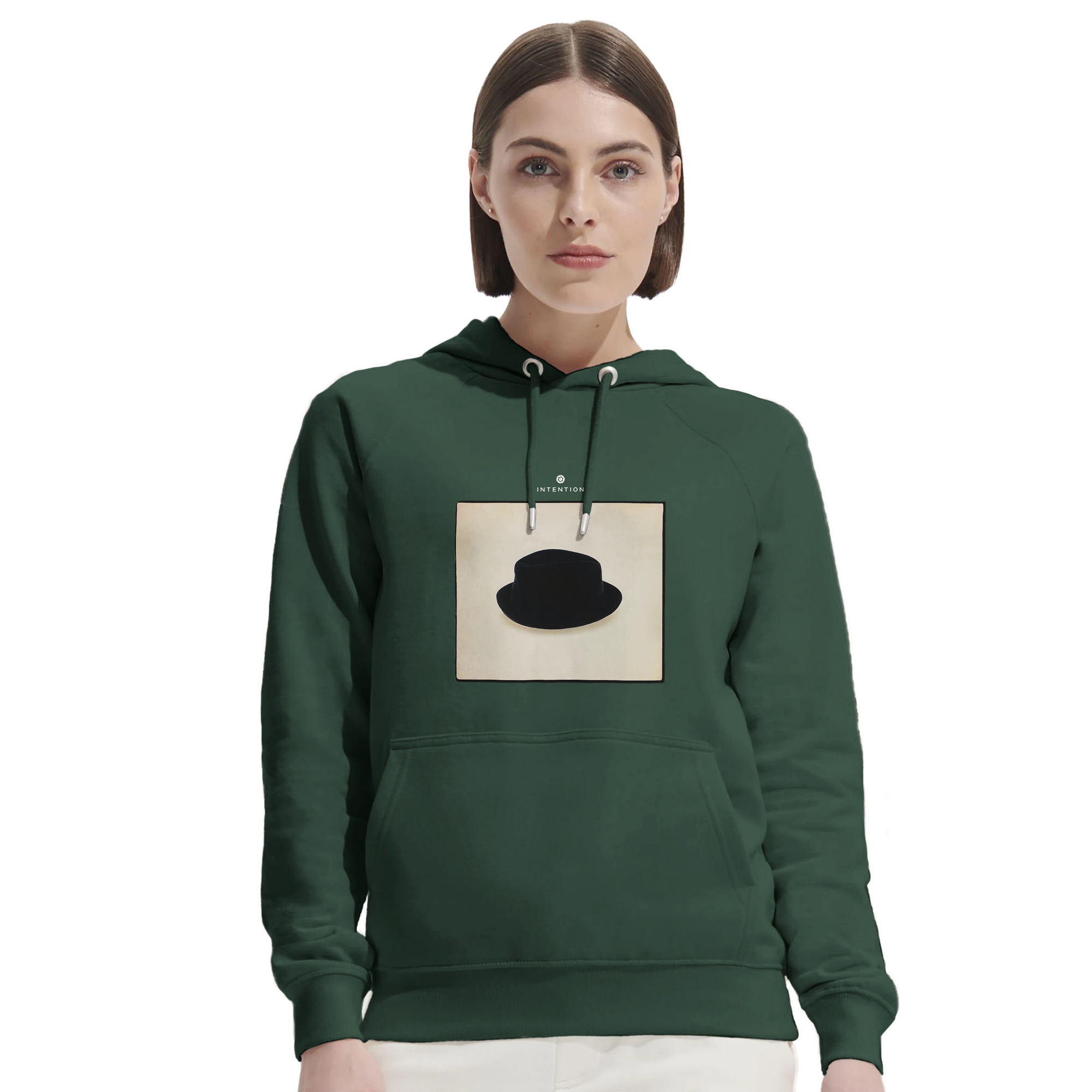 Freedom - "Hat On" Hoodie Bottle Green 5