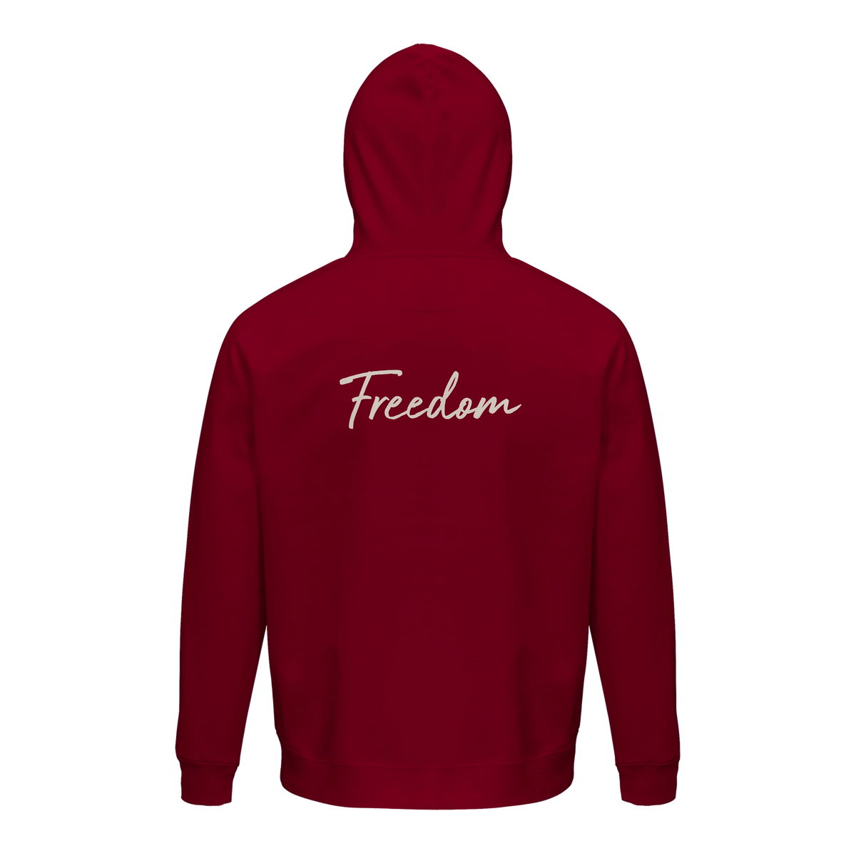 Freedom - "Hat On" Hoodie Burgundy 2