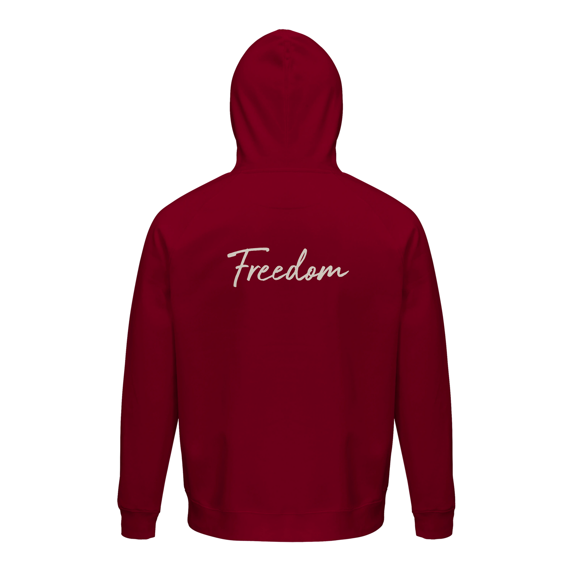 Freedom - "Hat On" Hoodie Burgundy 2
