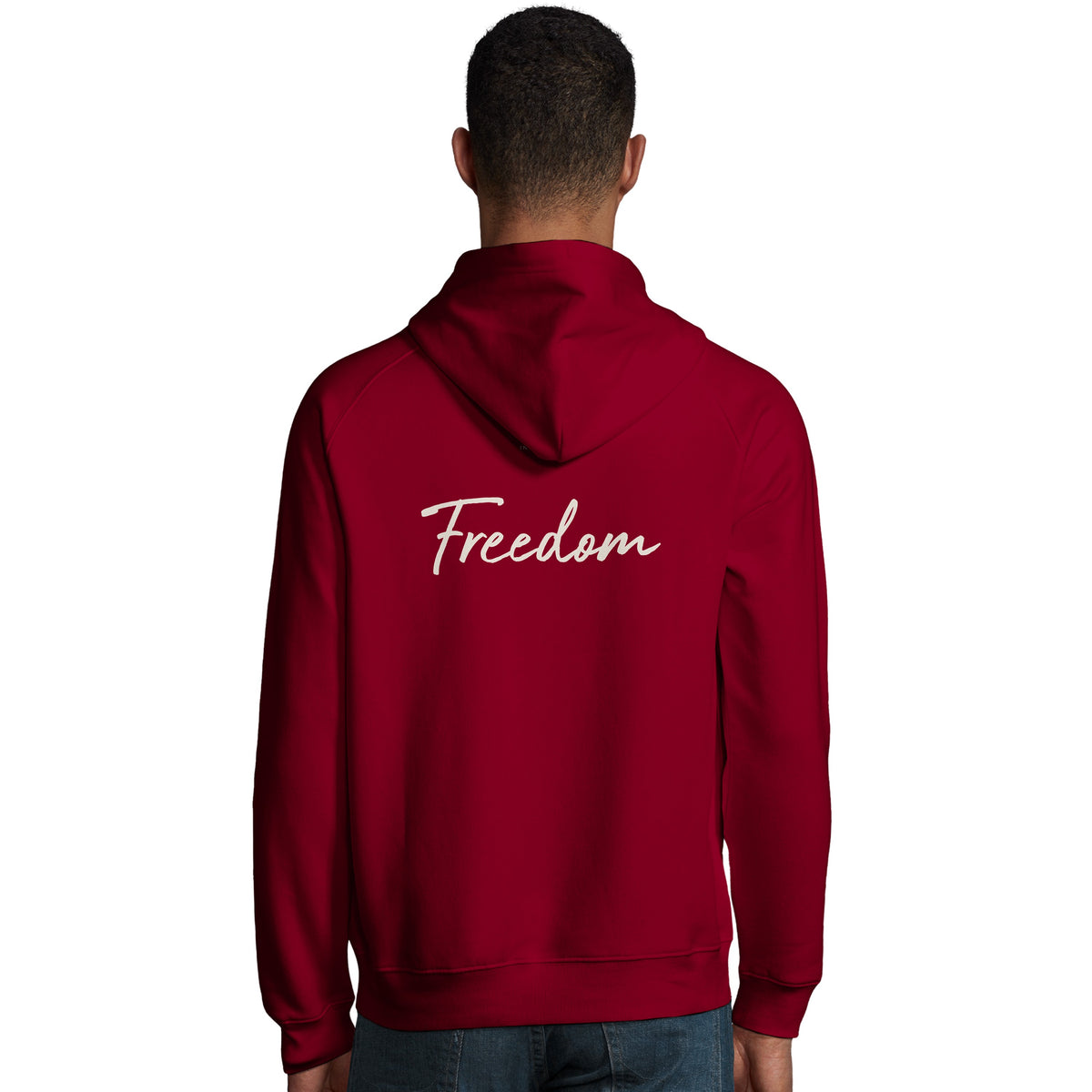 Freedom - "Hat On" Hoodie Burgundy 4