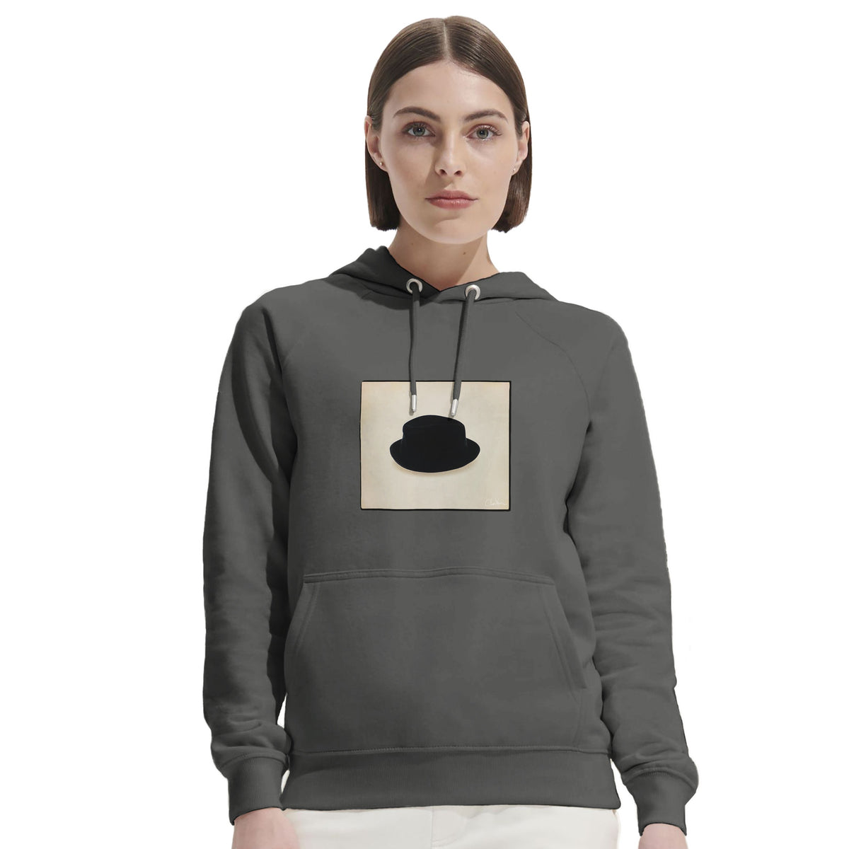 Freedom - "Hat On" Hoodie charcoal melange 5