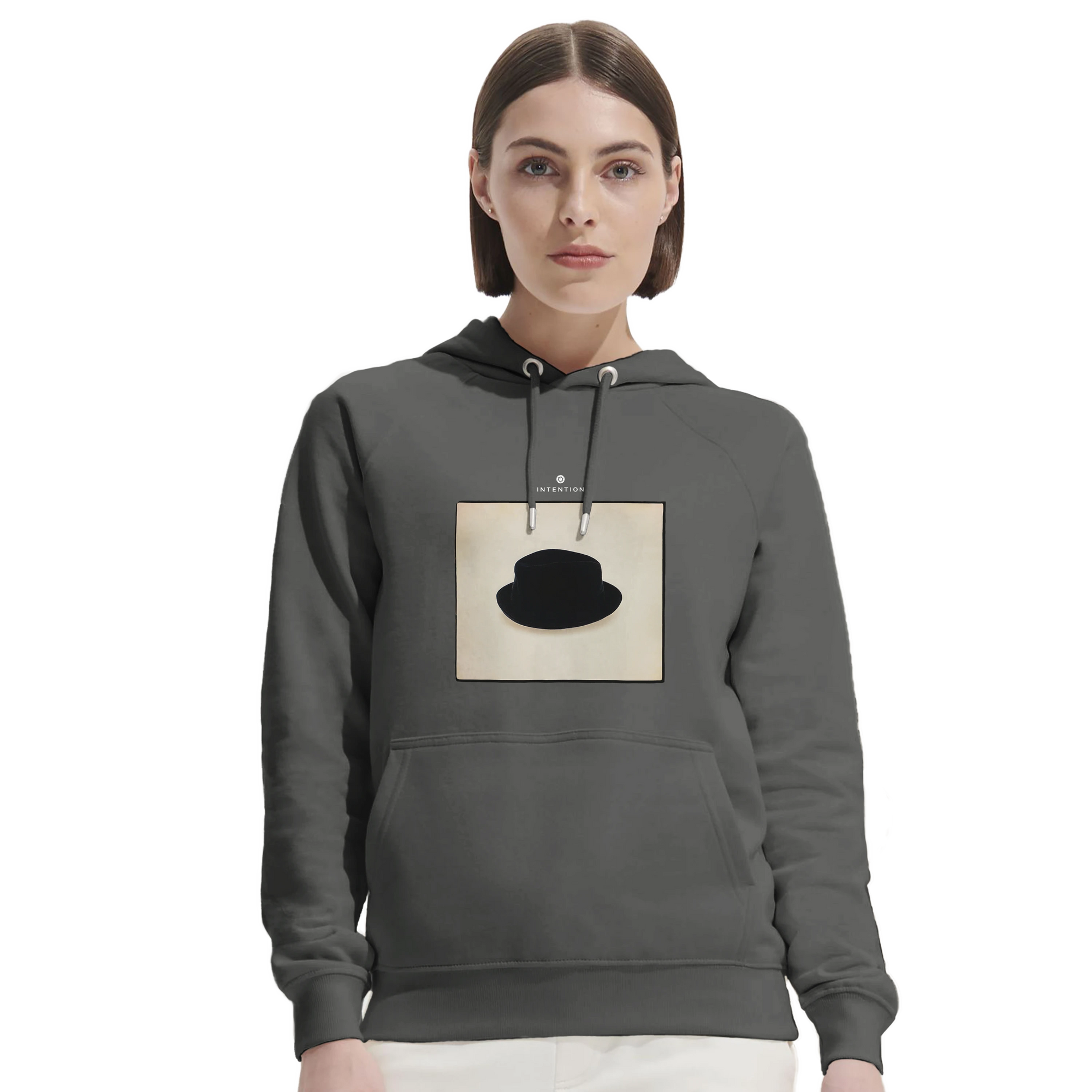 Freedom - "Hat On" Hoodie charcoal melange 5