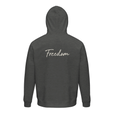 Freedom - "Hat On" Hoodie Grey Melange 2