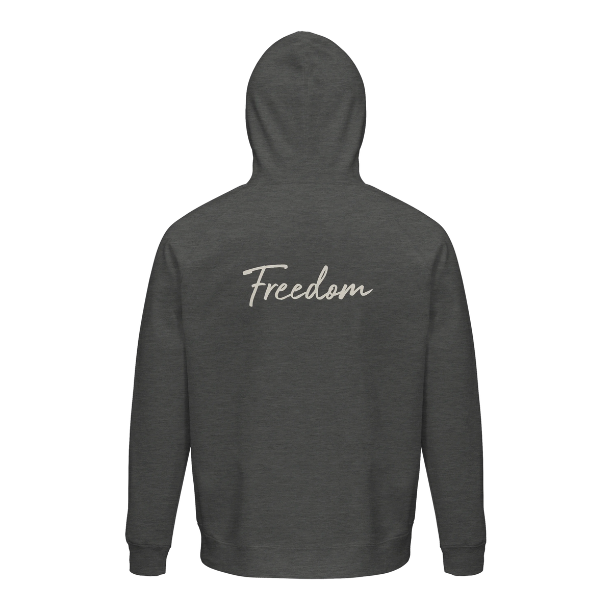 Freedom - "Hat On" Hoodie Grey Melange 2