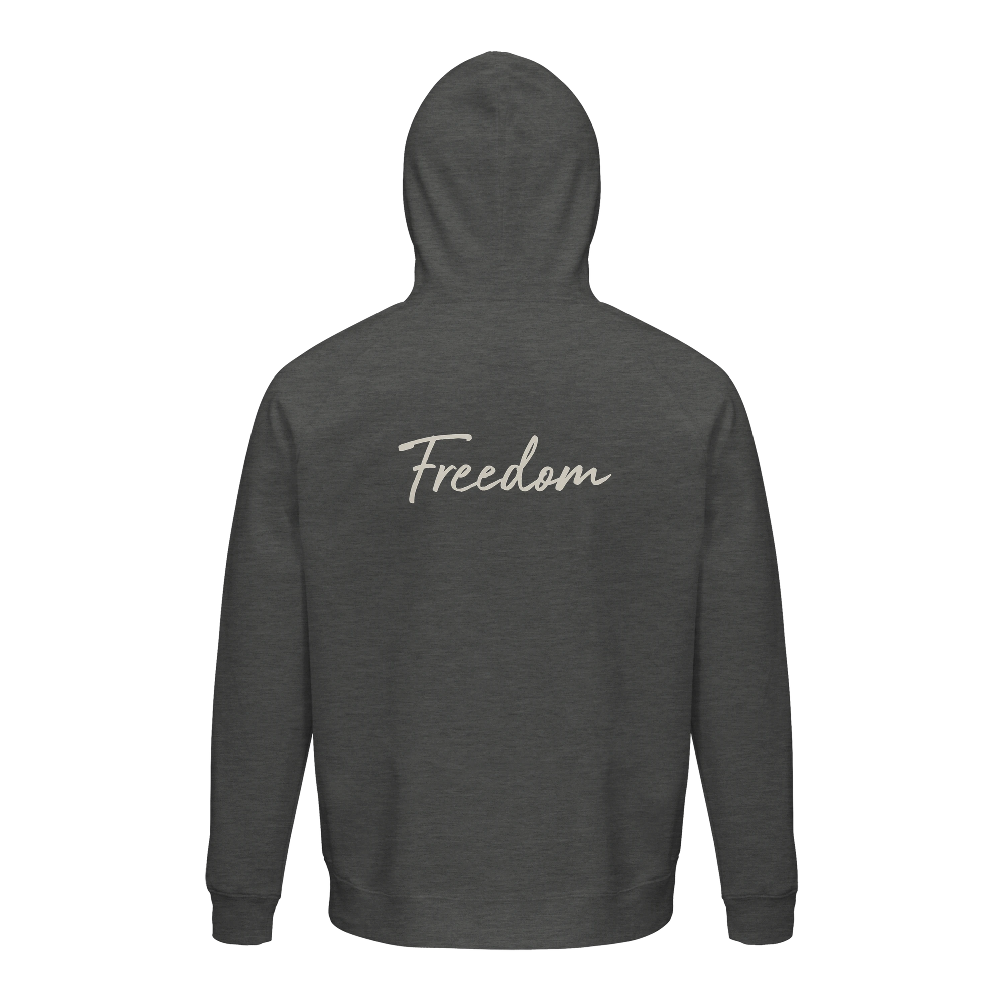 Freedom - "Hat On" Hoodie Grey Melange 2
