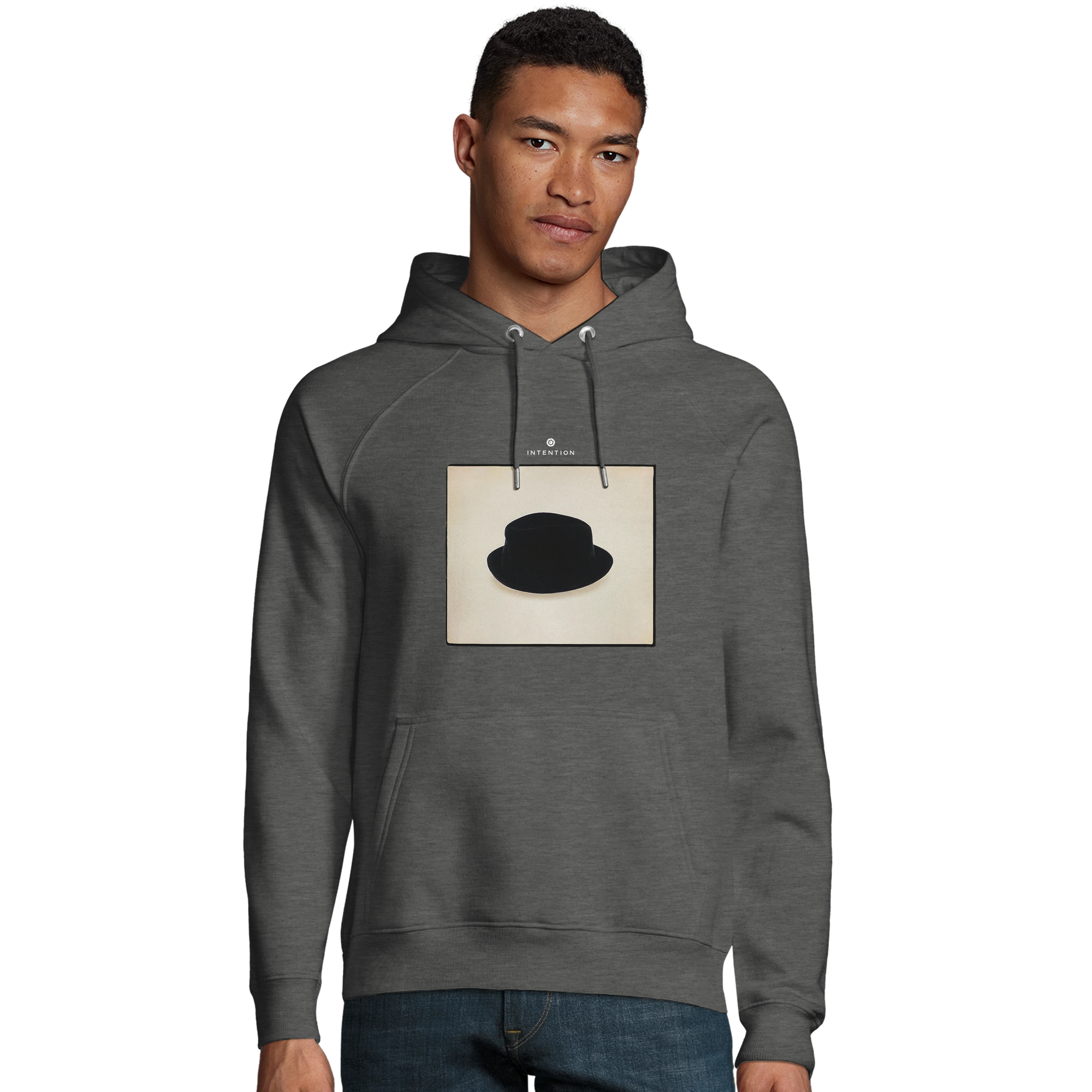 Freedom - "Hat On" Hoodie Grey Melange 3