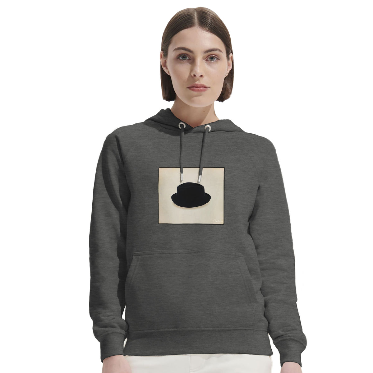 Freedom - "Hat On" Hoodie Grey Melange 5