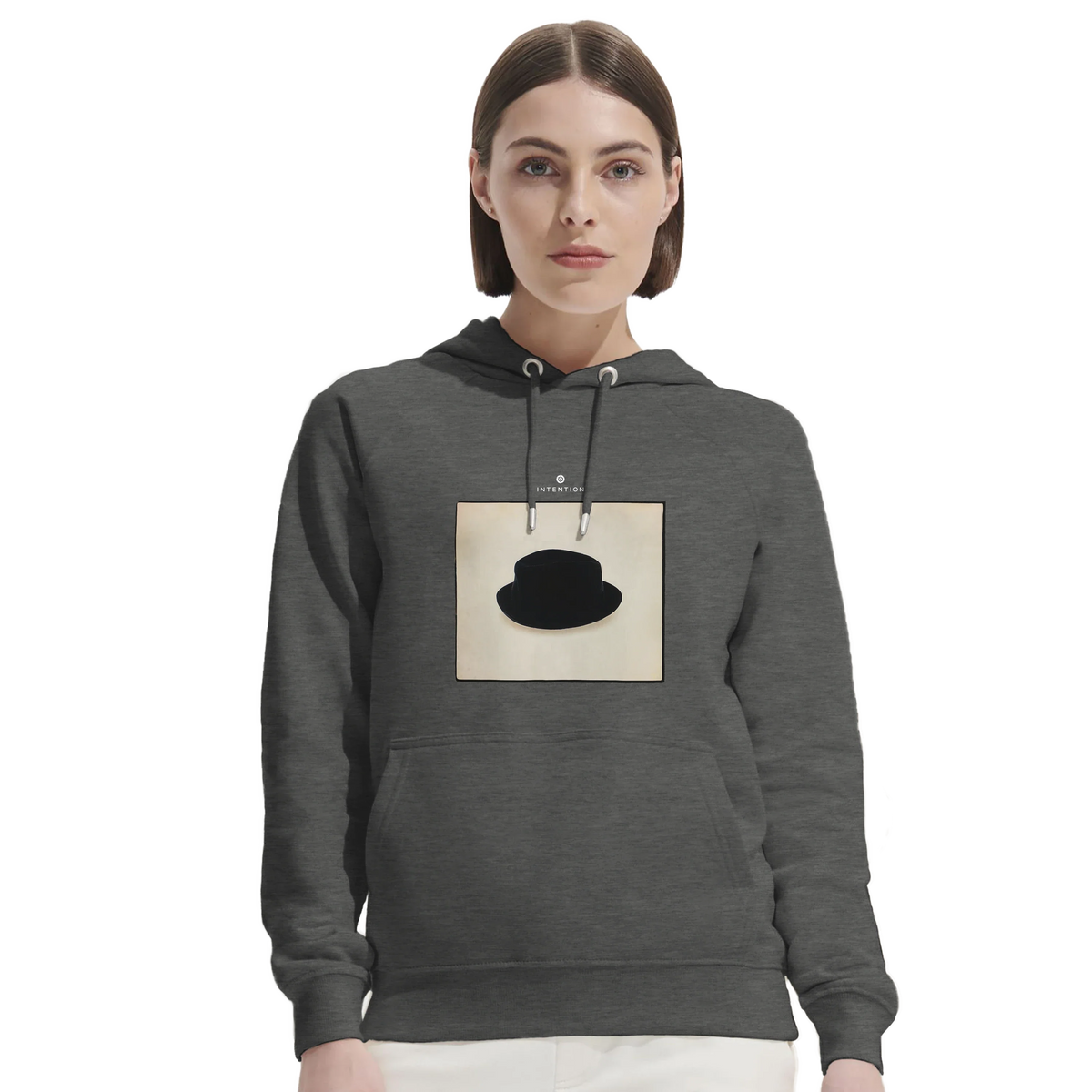 Freedom - "Hat On" Hoodie Grey Melange 5