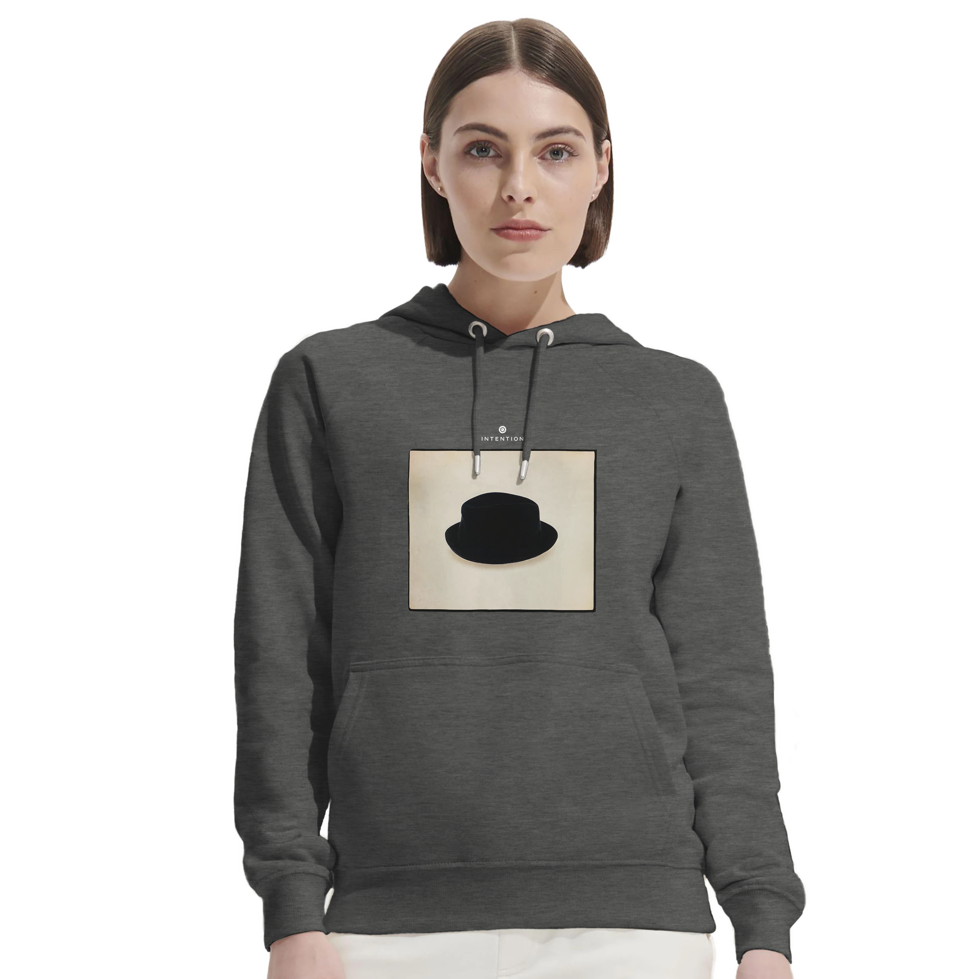 Freedom - "Hat On" Hoodie Grey Melange 5