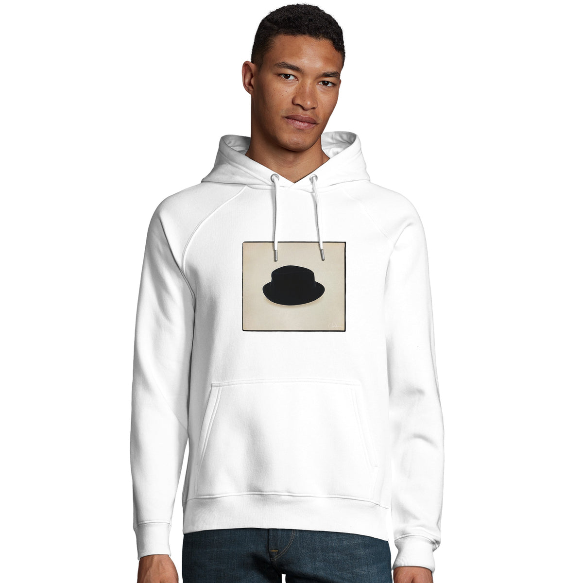 Freedom - "Hat On" Hoodie White 3