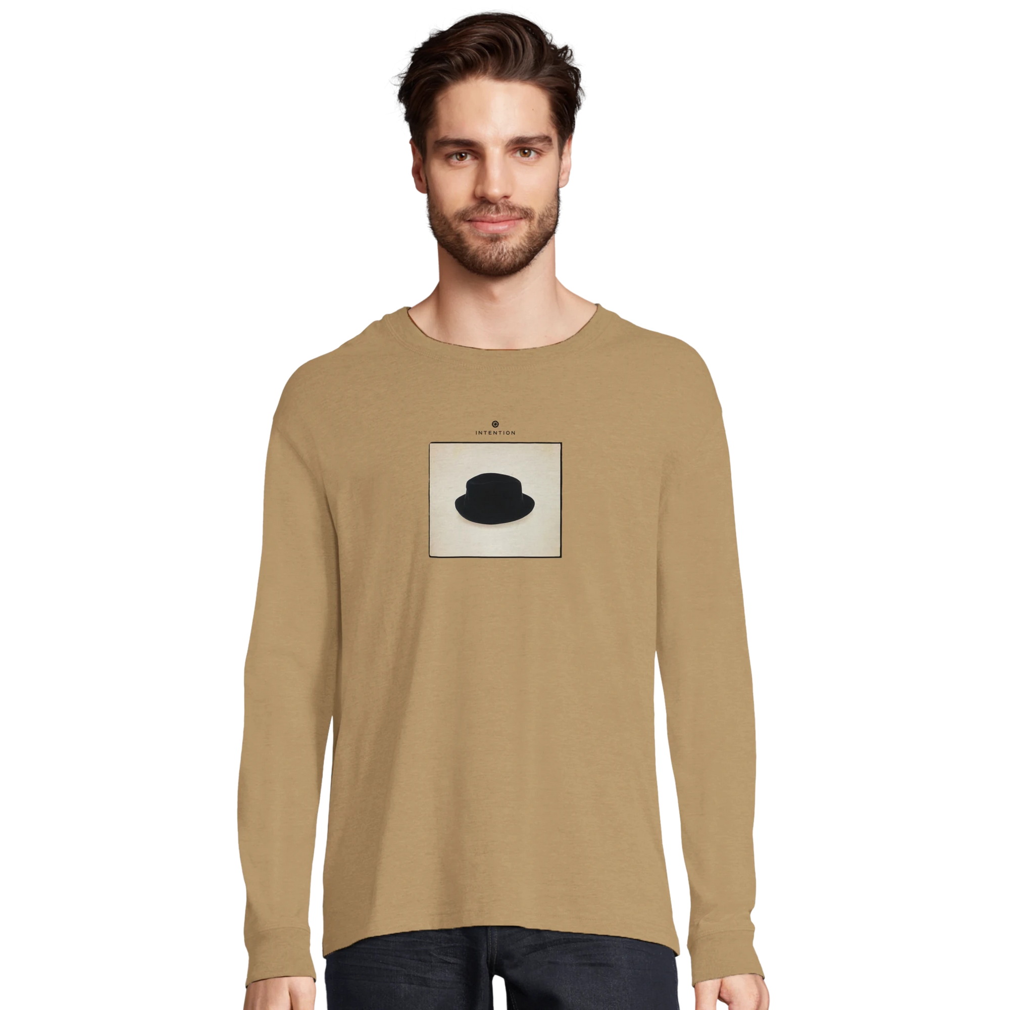 Freedom - "Hat On" Long sleeve dark beige 3