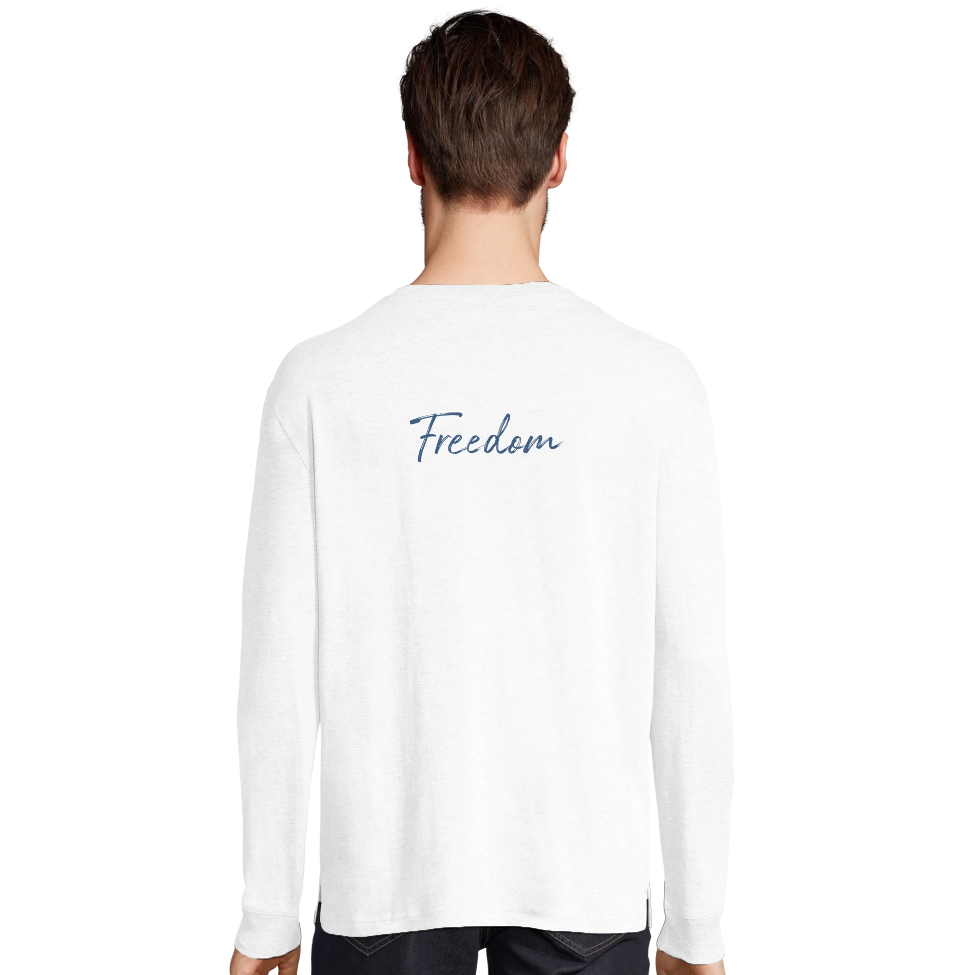 Freedom - "Hat On" Long sleeve White 4