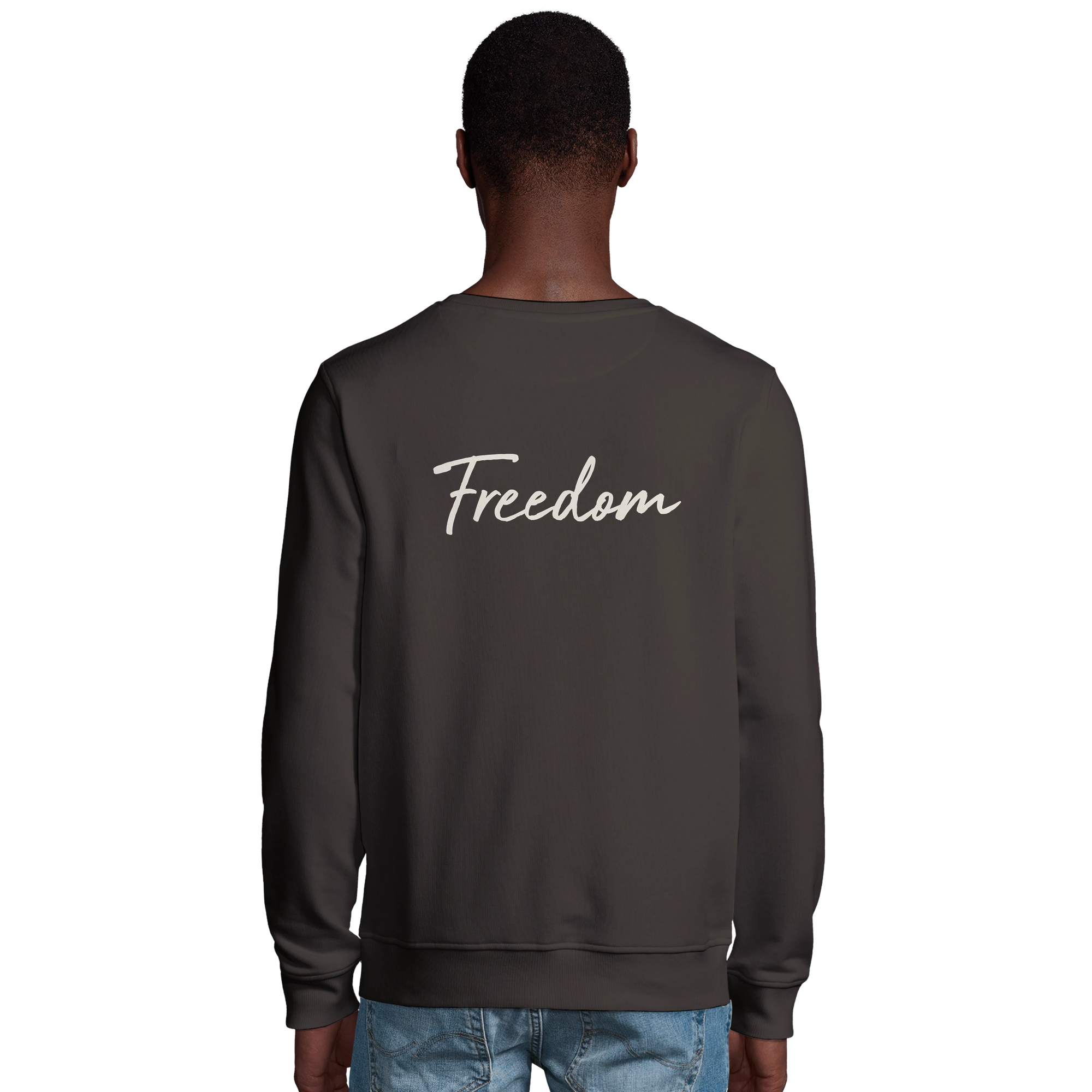 Freedom - "Hat On" Sweatshirt deep charcoal grey 4