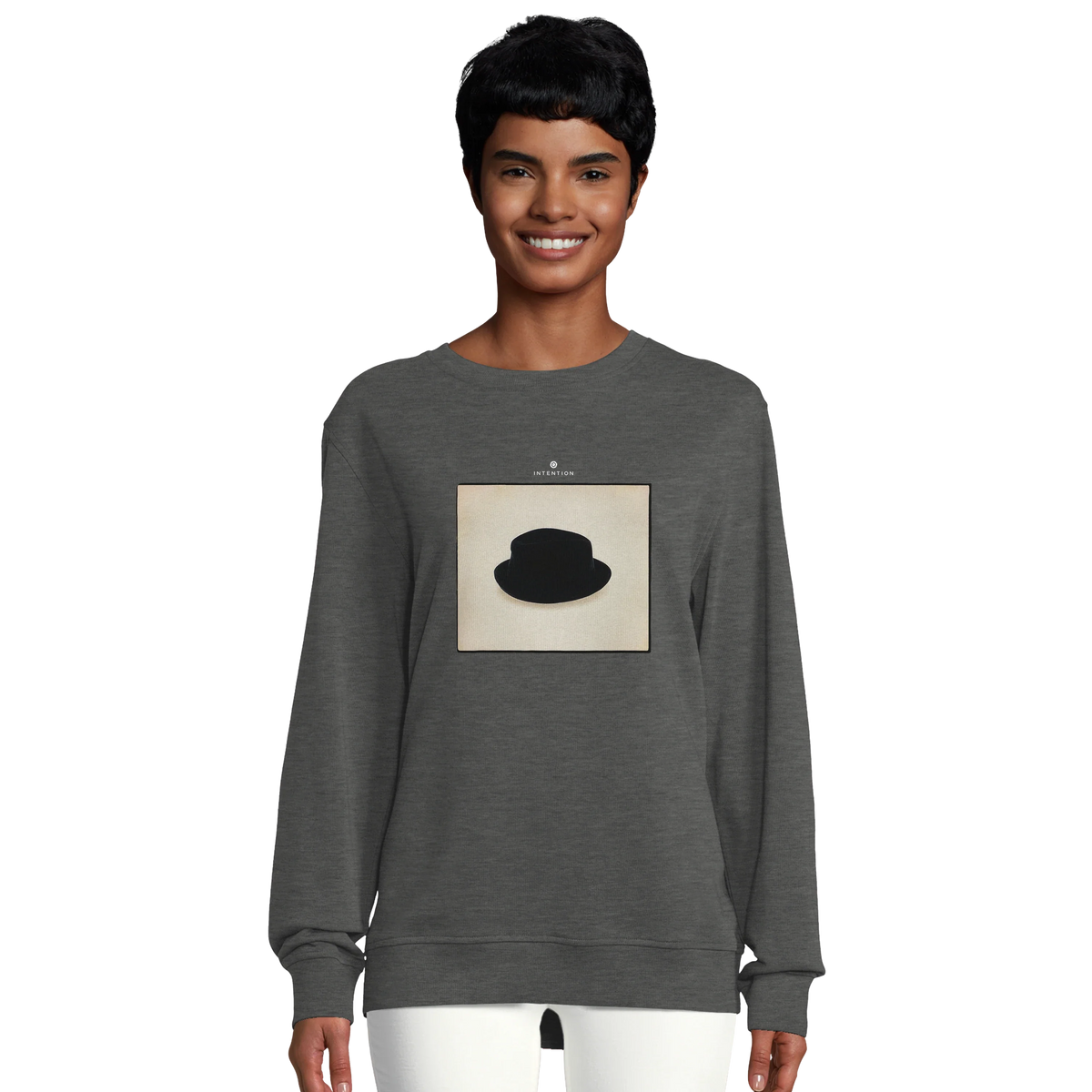 Freedom - "Hat On" Sweatshirt Grey Melange 5