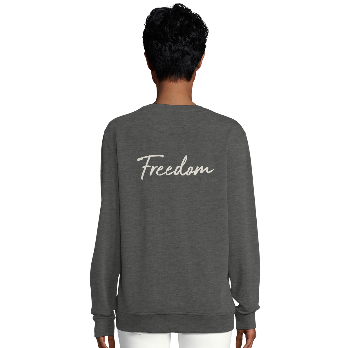 Freedom - "Hat On" Sweatshirt Grey Melange 6