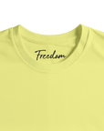 Freedom - "Hat On" T-shirt Light Yellow XS 2