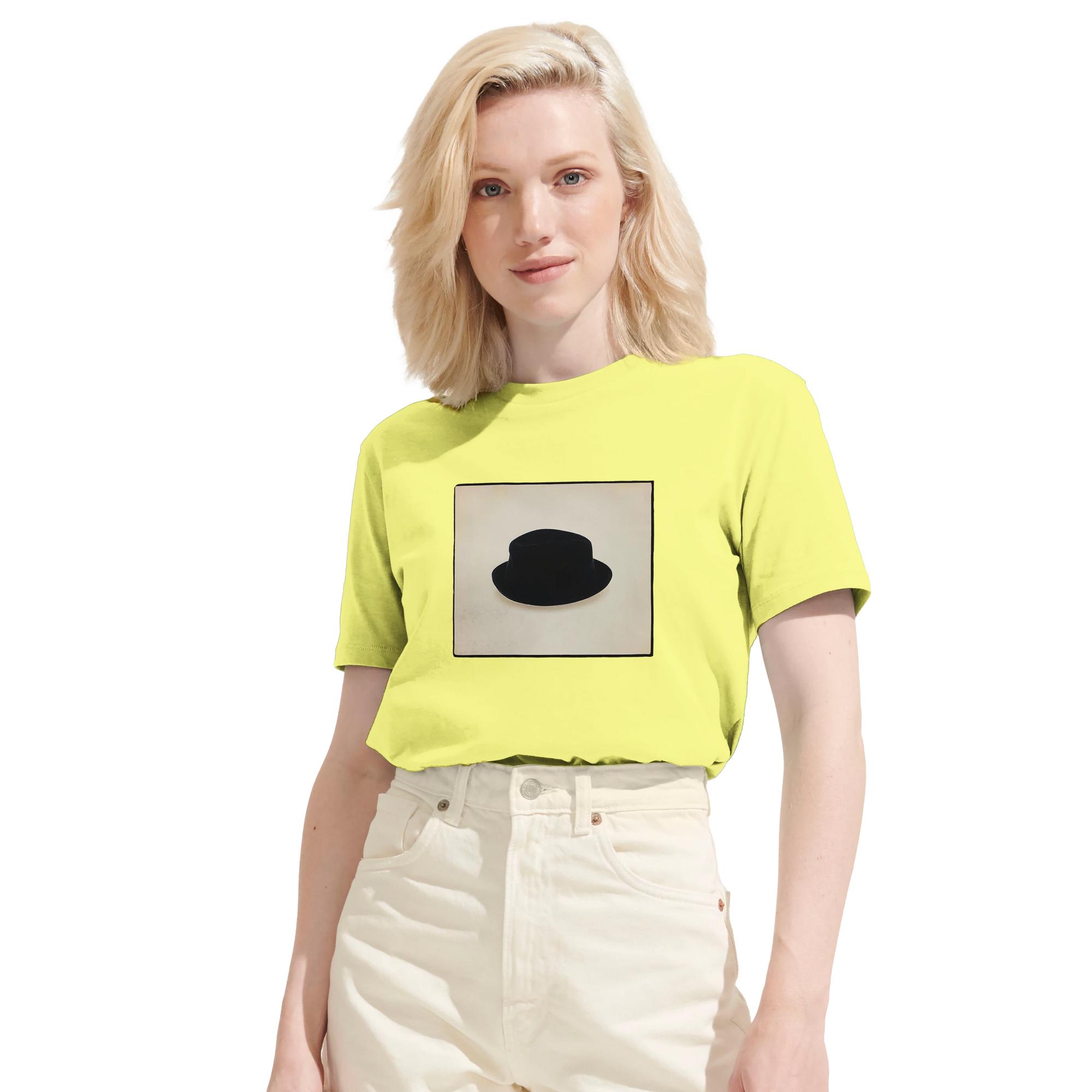 Freedom - "Hat On" T-shirt Light Yellow XS 6