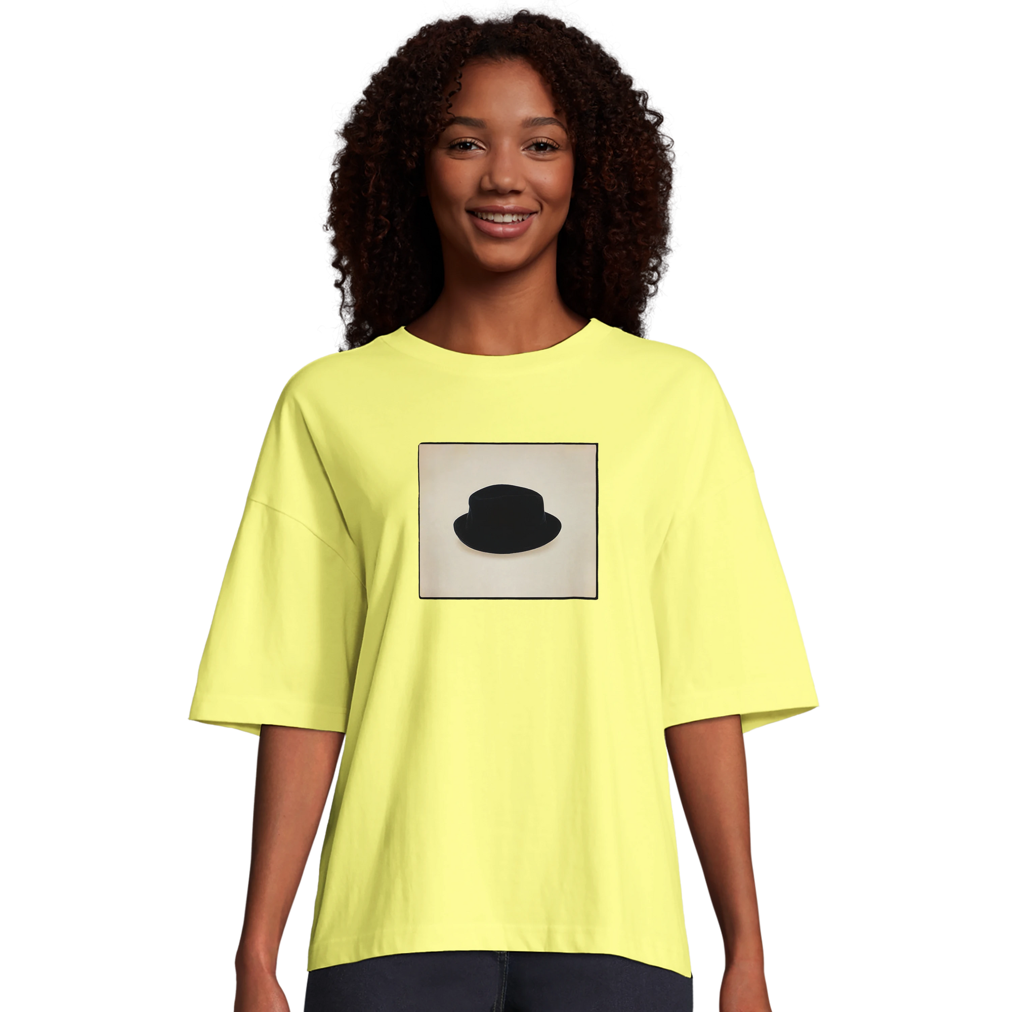 Freedom - "Hat On" T-shirt Light Yellow 4