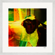 In the Eye Framed print 40x40 cm / 16x16″ White frame 9
