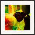 In the Eye Framed print 70x70 cm / 28x28″ Black frame 32