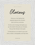 Glorious Word of Intention Framed print 13x18 cm / 5x7″ White frame Linen paper