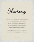 Glorious Word of Intention Framed print 40x50 cm / 16x20″ White frame Linen paper