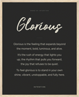 Glorious Word of Intention Framed print 40x50 cm / 16x20″ Wood frame Carbon paper