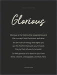 Glorious Word of Intention Framed print 60x80 cm / 24x32″ Black frame Carbon paper