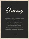 Glorious Word of Intention Framed print 60x80 cm / 24x32″ Wood frame Carbon paper