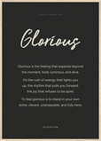 Glorious Word of Intention Framed print A1 (59.4 x 84.1  cm) Wood frame Carbon paper