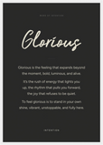 Glorious Word of Intention Framed print A2 (42 x 59.4  cm) White frame Carbon paper