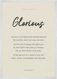 Glorious Word of Intention Framed print A2 (42 x 59.4  cm) White frame Linen paper