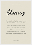 Glorious Word of Intention Framed print A2 (42 x 59.4  cm) White frame Linen paper