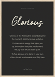 Glorious Word of Intention Framed print A2 (42 x 59.4  cm) Wood frame Carbon paper