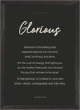 Glorious Word of Intention Framed print A3 (29.7 x 42  cm) Black frame Carbon paper