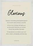 Glorious Word of Intention Framed print A3 (29.7 x 42  cm) White frame Linen paper